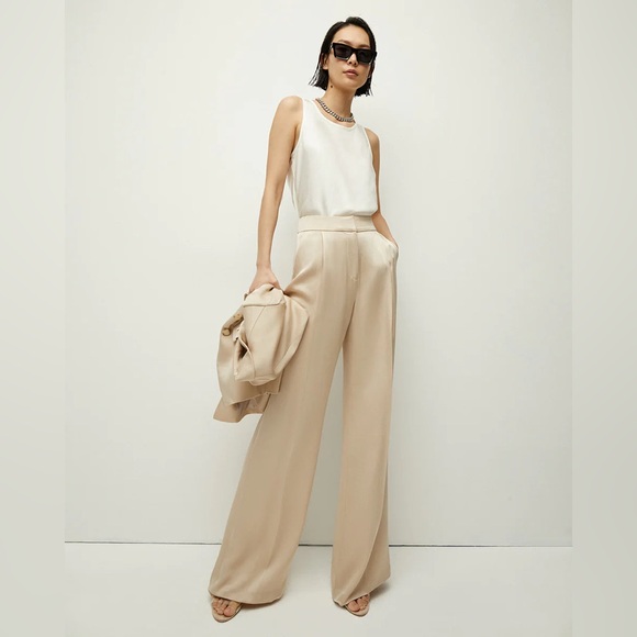 Veronica Beard Pants - Veronica Beard Robinne Wide-Leg Tailored Pants | High-Waisted | Size 8